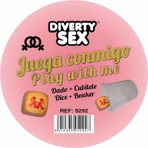 DIABLO PICANTE - DADOS DOURADOS DUROS COM POSIÇÕES DE MULHERES E CUBO