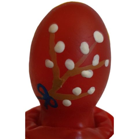 CONDOMERIE - HANDPAINTED NOVELTY CONDOMS EASTER EGG RED