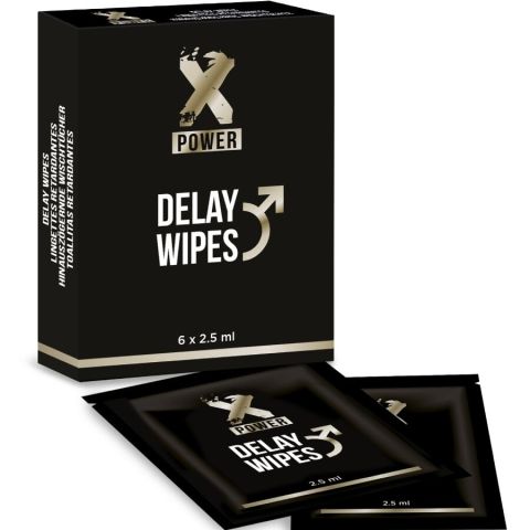 X POWER - DELAY WIPES 6 UNITS