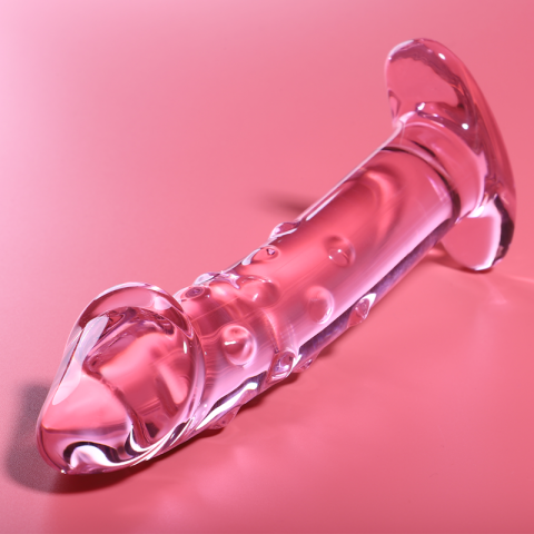 NEBULA SERIES BY IBIZA - MODEL 19 DILDO BOROSILICATE GLASS PINK 18.5 CM -O- 4 CM