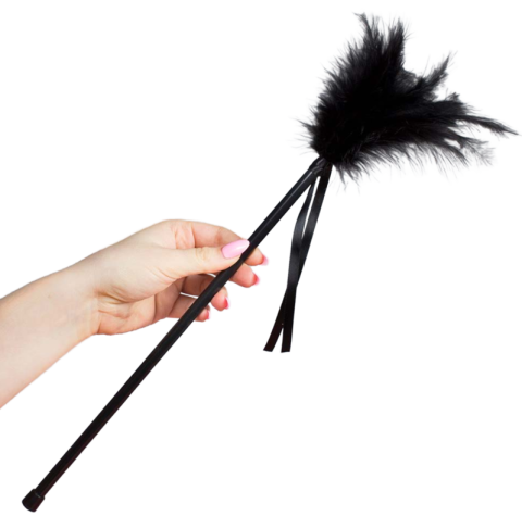 SECRETPLAY - BLACK FEATHERS 40 CM