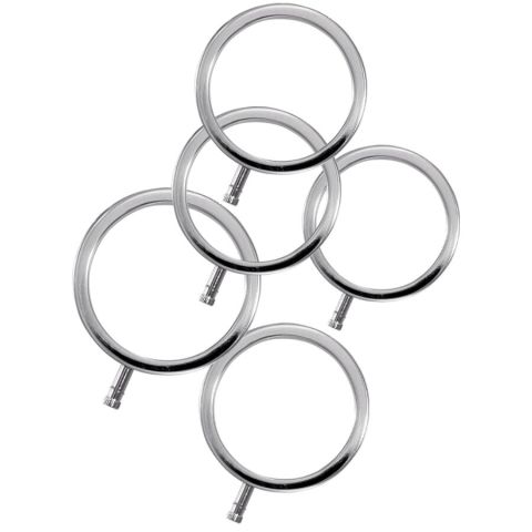 ELECTRASTIM - ELECTRARINGS METAL PENIS RINGS PACK OF 5