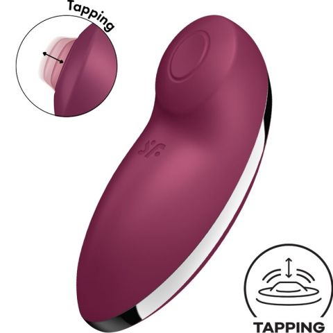 SATISFYER - TAP & CLIMAX 2 VIBRADOR & ESTIMULADOR VERMELHO