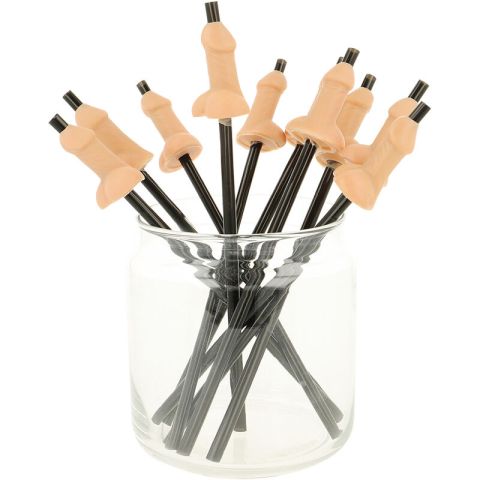 DIABLO PICANTE - BAG OF 10 NATURAL PENIS STRAWS