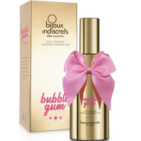 BIJOUX - BUBBLE GUM 2·IN·1 SCENTED MASSAGE & INTIMATE GEL 100 ML