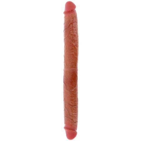 GET REAL - DOUBLE-ENDED SILICONE DILDO CARAMEL 46 CM