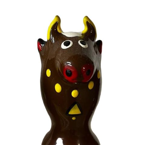 CONDOMERIE - HANDPAINTED NOVELTY CONDOMS BULL BLACK MODEL 2