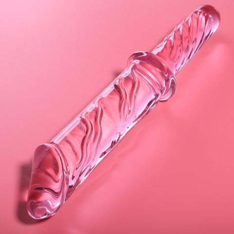 NEBULA SERIES BY IBIZA - MODEL 24 DILDO BOROSILICATE GLASS PINK 28.5 CM -O- 5 CM