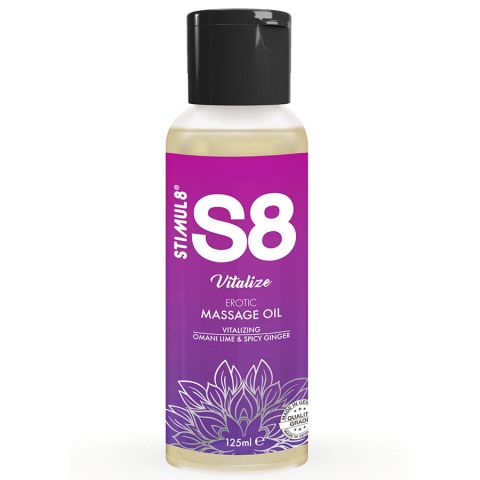 STIMUL8 - S8 VITALIZE LIME MASSAGE OIL 125 ML